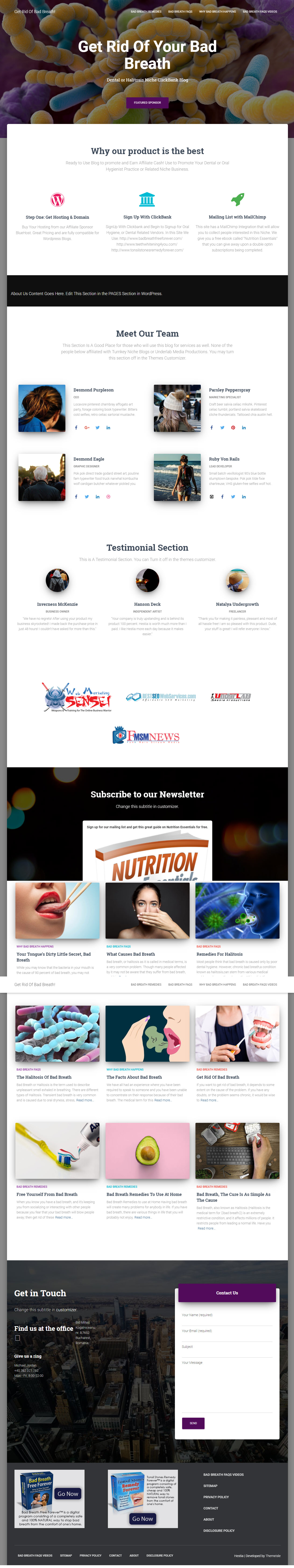 Bad Breath Turnkey Blog | Dental Health Industry Website - Image 2